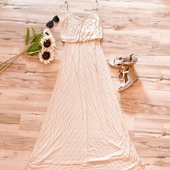 Bar III Dresses & Skirts - Bar III Chevron Stripe Casual Long Maxi Dress Medium